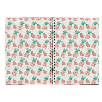 Paytak Moda PYTKDT0246 A5 Ananas 96 Yaprak Çizgisiz Spiralli Defter