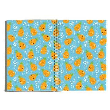 Paytak Moda PYTKDT0247 A5 Ananas 96 Yaprak Çizgisiz Spiralli Defter