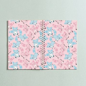 Paytak Moda PYTKDT0251 Desenli A5 96 Yaprak Çizgisiz Spiralli Defter