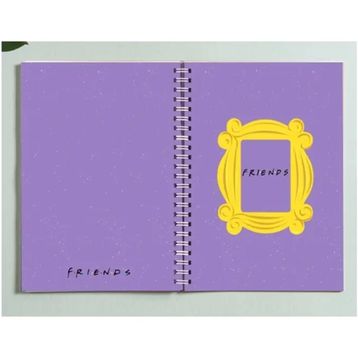 Paytak Moda Pytkdt0279 Friends Dizi Tasarım Spiralli A5 96 Yaprak Çizgisiz Defter