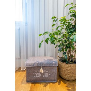 Pazar Kapısı Keçe Kapaklı Gri Çok Amaçli Mini Kutu