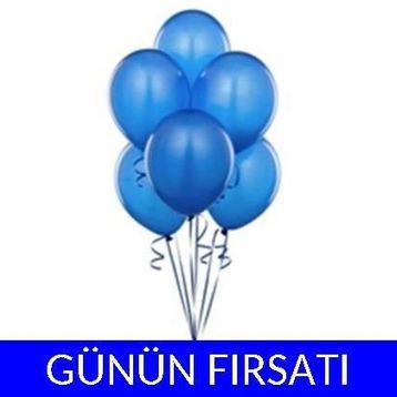 Pazarız 100 Adet Mavi Balon