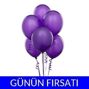 Pazarız 100 Adet Mor Balon
