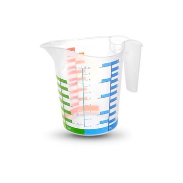 Pazarız 1000 ml Plastik Dereceli Renkli Ölçü Kabı