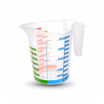 Pazarız 1000 ml Plastik Dereceli Renkli Ölçü Kabı