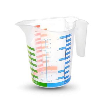 Pazarız 1000 ml Plastik Dereceli Renkli Ölçü Kabı