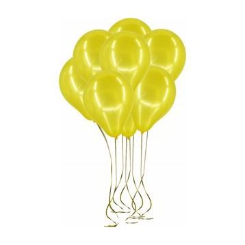 Pazarız 25li Lateks Metalik Sarı Balon