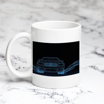 Pazarız 3D BMW Mavi Kupa