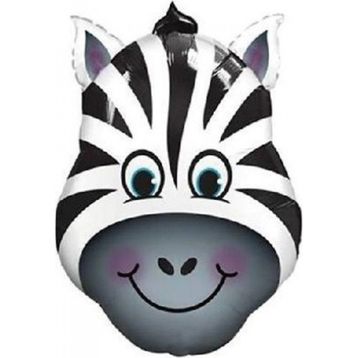 Pazarız 45 cm Doğum Günü Zebra Folyo Parti Balon