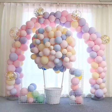 Pazarız 50 Adet Makaron Karışık Soft Renk Pastel Balon