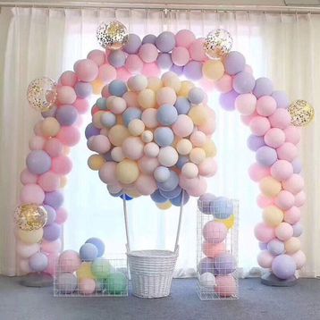 Pazarız 50 Adet Makaron Karışık Soft Renk Pastel Balon