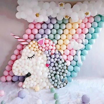 Pazarız 50 Adet Makaron Karışık Soft Renk Pastel Balon