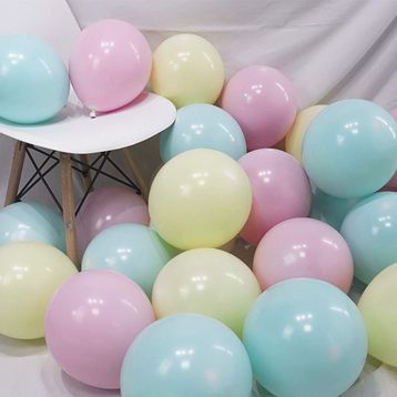 Pazarız 50 Adet Makaron Karışık Soft Renk Pastel Balon