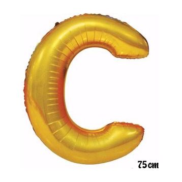 Pazarız 75 cm C Harfi Folyo Altın Balon