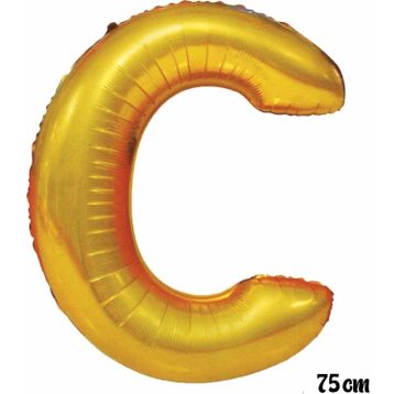 Pazarız 75 cm C Harfi Folyo Altın Balon