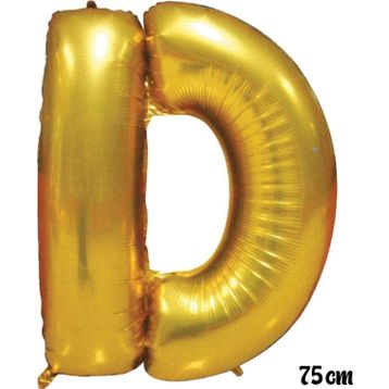 Pazarız 75 cm D Harfi Folyo Altın Balon