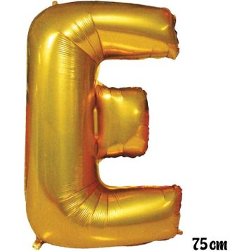 Pazarız 75 cm E Harfi Folyo Altın Balon