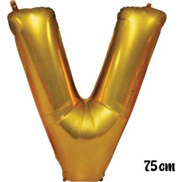 Pazarız 75 cm V Harfi Folyo Altın Balon