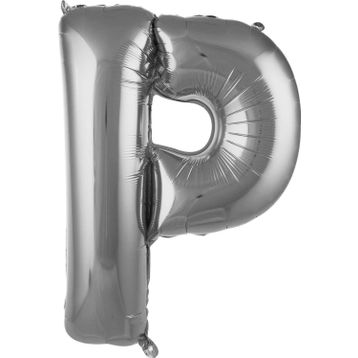 Pazarız Balon P 76 cm Gümüş 34 inç Harf Folyo Balon