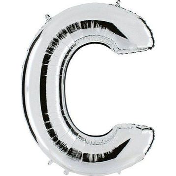 Pazarız Balon Parti C Gümüş 102 cm Harf Folyo Balon