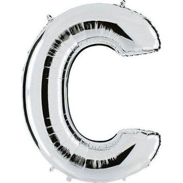 Pazarız Balon Parti C Gümüş 102 cm Harf Folyo Balon