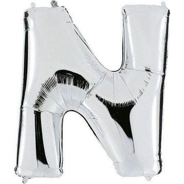 Pazarız Balon Parti N Gümüş 102 cm Harf Folyo Balon