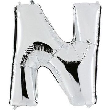 Pazarız Balon Parti N Gümüş 102 cm Harf Folyo Balon
