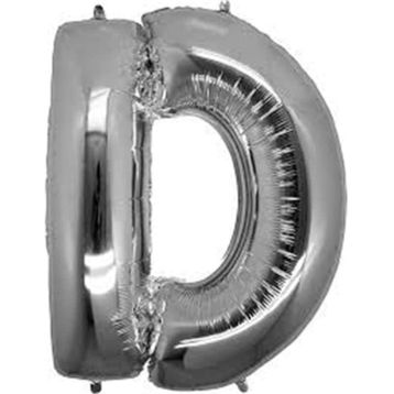 Pazarız D Harfi Folyo Gümüş Balon