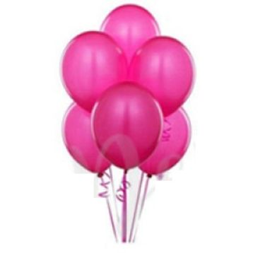 Pazarız Fuşya Metalik 10 Adet Balon