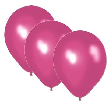 Pazarız Fuşya Metalik 10 Adet Balon