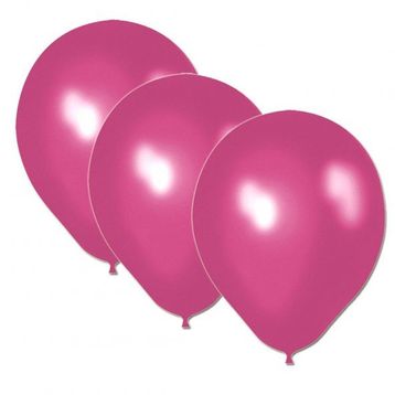 Pazarız Fuşya Metalik 10 Adet Balon