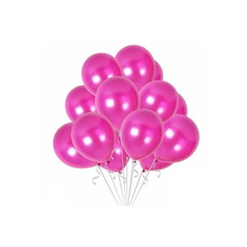 Pazarız Fuşya Metalik 10 Adet Balon