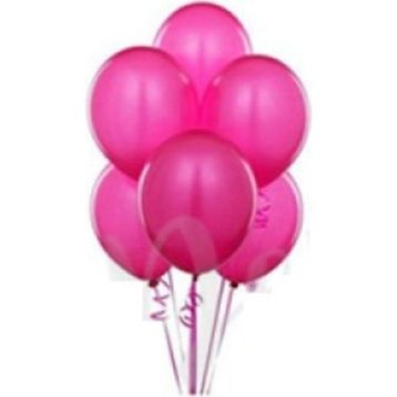Pazarız Fuşya Metalik 10 Adet Balon