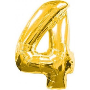 Pazarız Gold Folyo Sayılı Helyum 100 cm Dev Boy 4 Balon