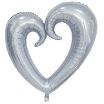 Pazarız Gümüş Kalp Balon