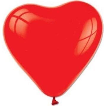 Pazarız Kırmızı Kalp 20 Adet Balon
