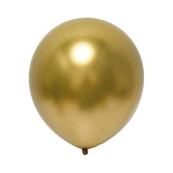 Pazarız Krom Altın 6 Adet Metalik Balon