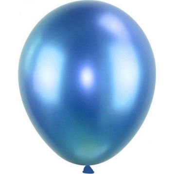 Pazarız Krom Mavi 6 Adet Metalik Balon
