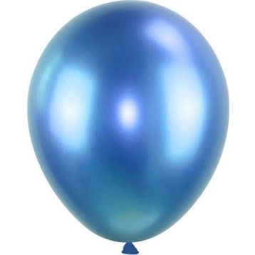 Pazarız Krom Mavi 6 Adet Metalik Balon