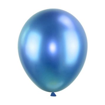 Pazarız Krom Mavi 6 Adet Metalik Balon