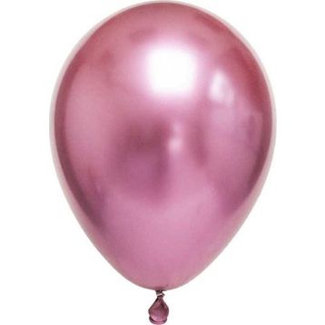 Pazarız Krom Pembe 6 Adet Metalik Balon
