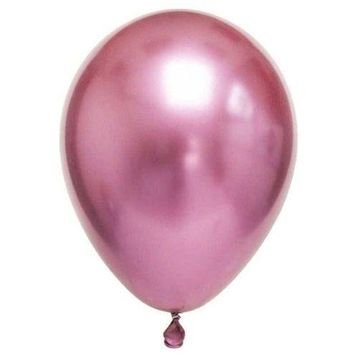 Pazarız Krom Pembe 6 Adet Metalik Balon