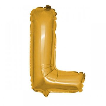 Pazarız L Gold 90 cm Altın Harf Folyo Balon