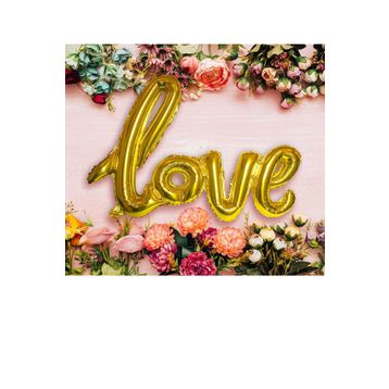 Pazarız Love İmza Folyo Gold Balon