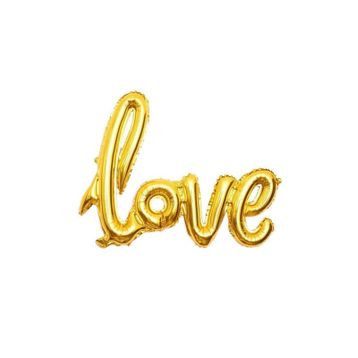 Pazarız Love İmza Folyo Gold Balon