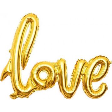 Pazarız Love İmza Folyo Gold Balon
