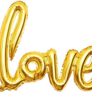 Pazarız Love İmza Folyo Gold Balon