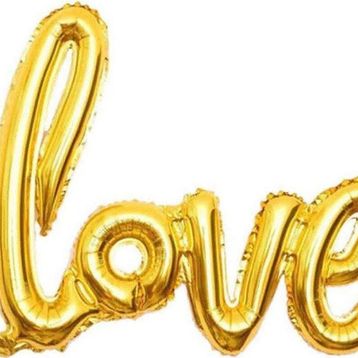 Pazarız Love İmza Folyo Gold Balon