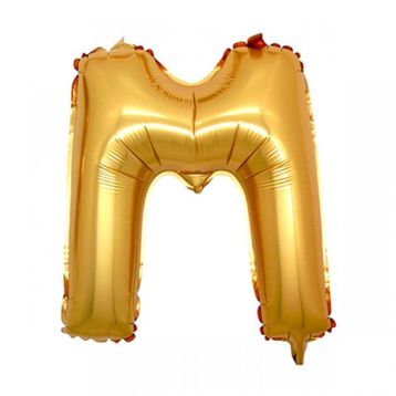 Pazarız M Gold 90 cm Altın Harf Folyo Balon