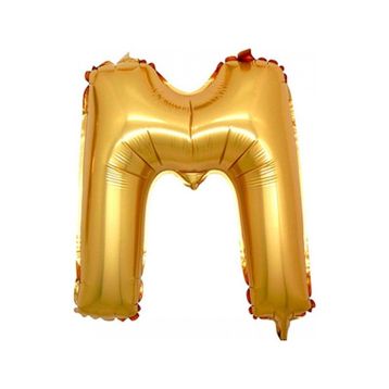 Pazarız M Gold 90 cm Altın Harf Folyo Balon